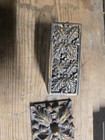 Vtg Trinket Pill Box Jewlrey Square Oak Leaves Acorn Case — photo 4