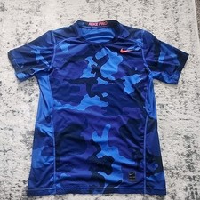 NIKE PRO HYPERCOOL ROZM. YOUTH XL W IDEALNYM STANIE Niebieskie Kamuflaże