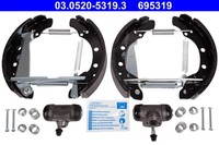 ATE 03.0520-5319.3 Bremsbacken-Set FüR Skoda, VW