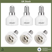 Safe E14 to GU10 Lamp Socket Adapter Converter Max 200W 250V 6-Pack