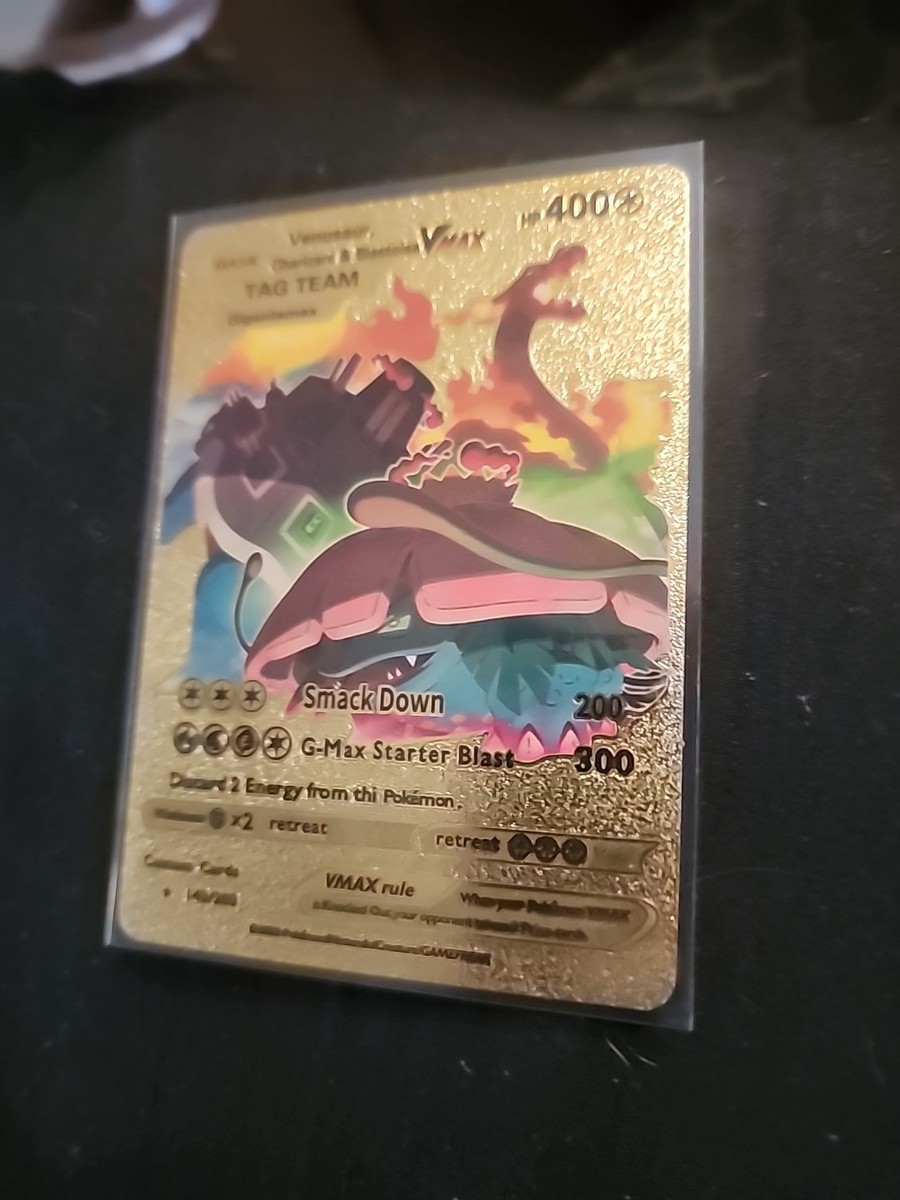 Pokemon Venusaur Charizard & Blastoise V Max Tag Team Smack Down