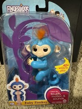 FINGERLINGS BLUE INTERACTIVE BABY MONKEY BORIS PET TOY New Sealed WowWee Rare