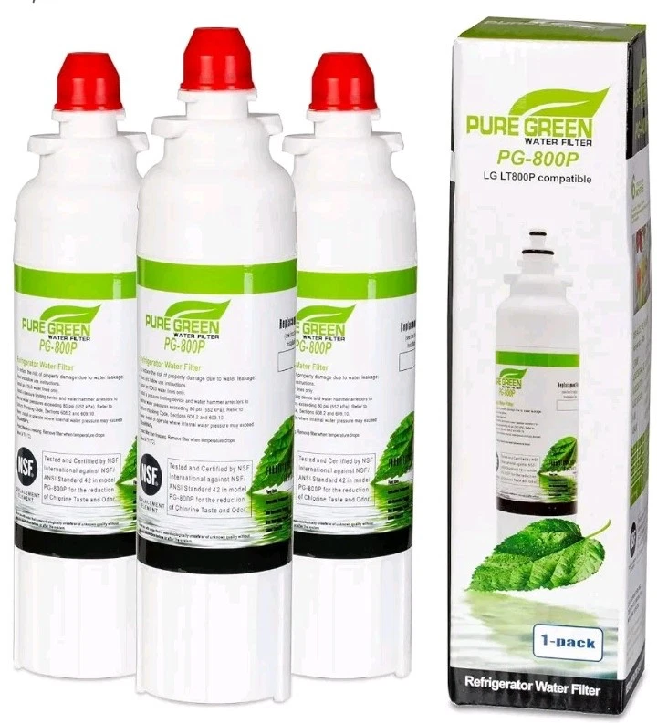 6 pack Pure Green Water Filter PG-800P Compatible LG LT800P.  - Image 2 of 4