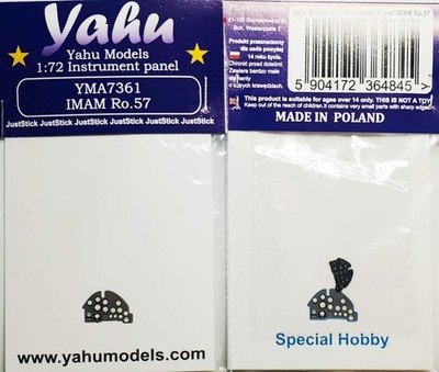 Yahu Models YMA7361 1:72 i.M.A.M. (Romeo) Ro.57 vorlackiertes, geätztes Instrument p