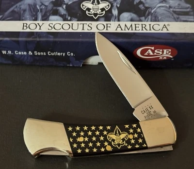 🔥 2021 Case XX 21225 BSA Black Synthetic Smooth Lockback Pocket Knife - Image 1 of 4