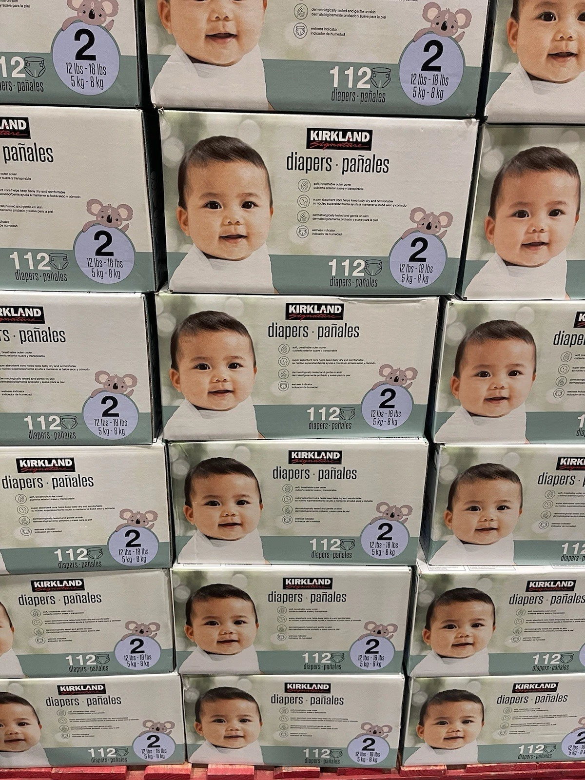 Kirkland Signature Diapers 2 (12-18 Lb) 112 Count