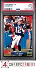 2002 LEAF ROOKIES & STARS #57 TOM BRADY PATRIOTS PSA 9