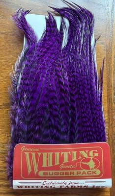Whiting Farms Bugger Pack Grizzly Purple  319-SH-E-L
