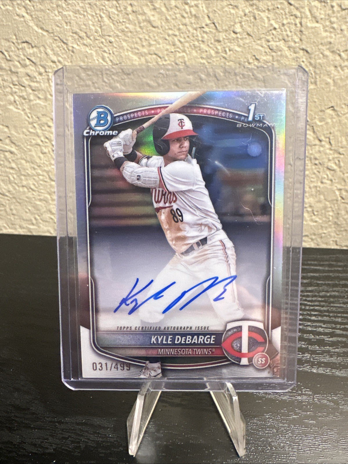 2025 1st Bowman Chrome Kyle DeBarge Refractor Auto /499