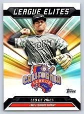 LEO DE VRIES  2025 TOPPS PRO DEBUT LEAGUE ELITES INSERT #LE-11