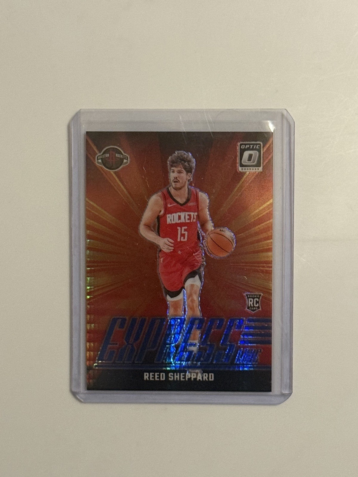 2024-25 Panini Donruss Optic Reed Sheppard Express Lane Blue Hyper Prizm RC /175