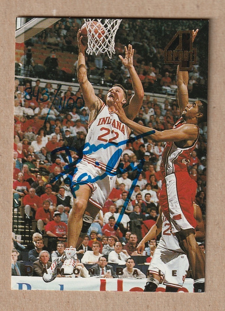 Damon Bailey signed 1994  Classic 4-Sport card-Indiana Hoosiers