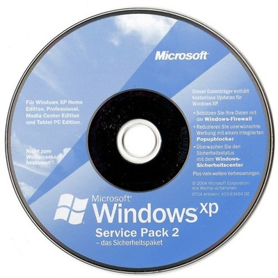 Microsoft Windows XP Service Pack 2 SP2 CD Disc (herausgegeben in 2004)