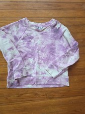 Wildfox Purple White Tie Dye Sweatshirt Sz S Stars