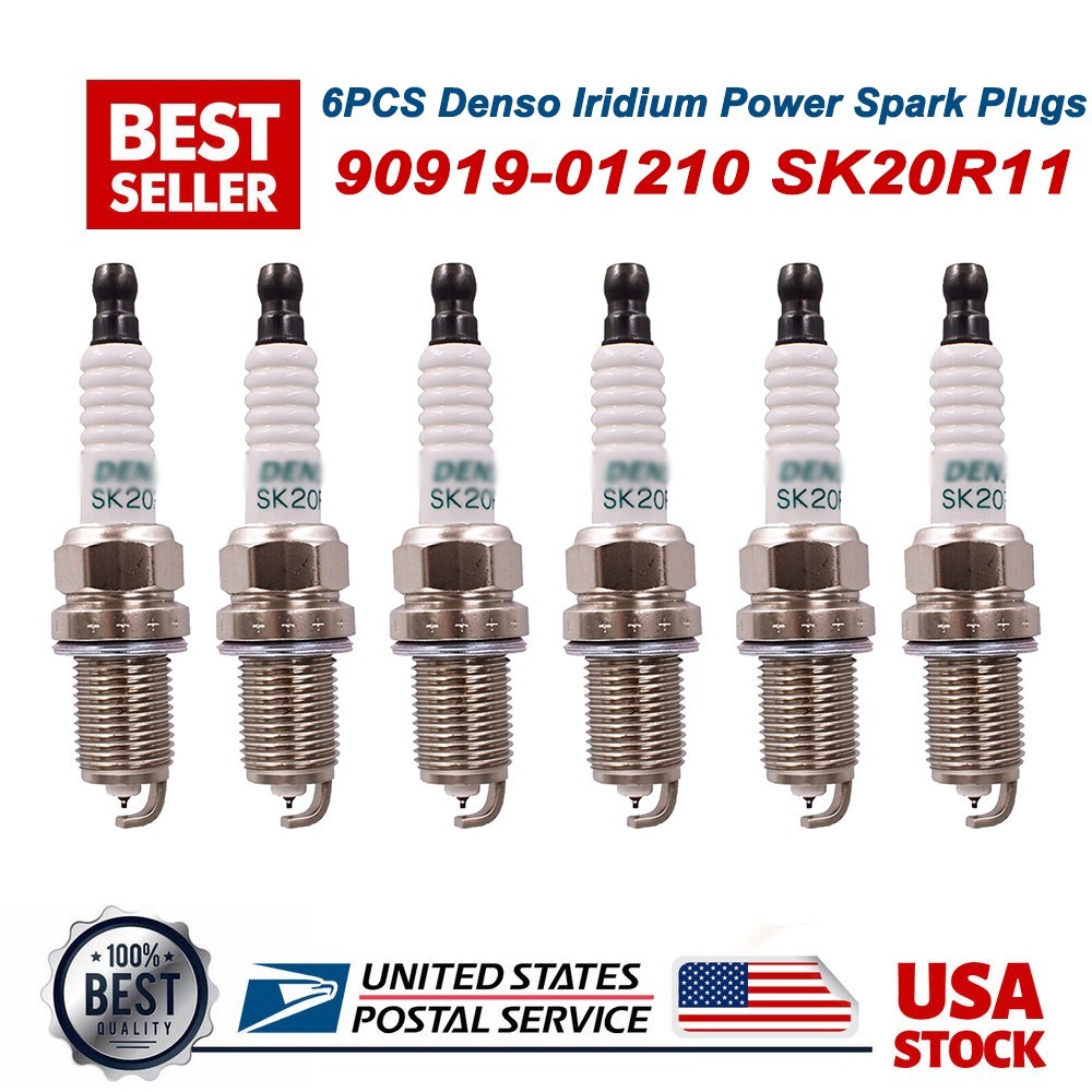 6PCS Denso Iridium Power Spark Plugs OEM 90919-01210 SK20R11 3297