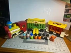 Vintage Lot of 1973 Fisher Price Little People Circus Train Set #991