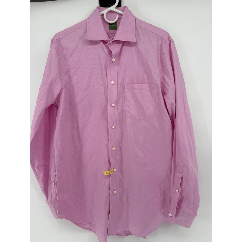 Camisa de vestir Sid Mashburn para hombre rosa con botones manga larga ver fotos 16/35 Foto 2 de 4