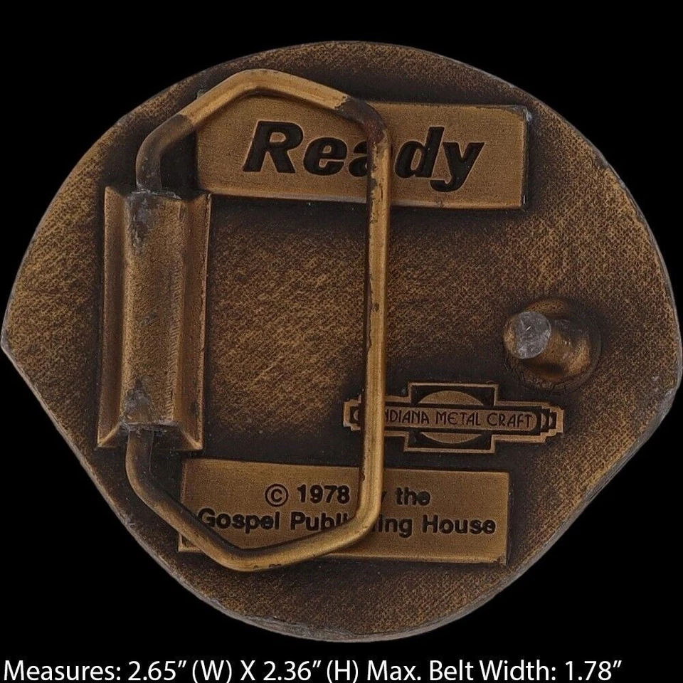 Royal Rangers Assemblies Dios Campamento Juvenil Iglesia Club Raro Años 70 De Colección Hebilla de Cinturón Foto 4 de 4