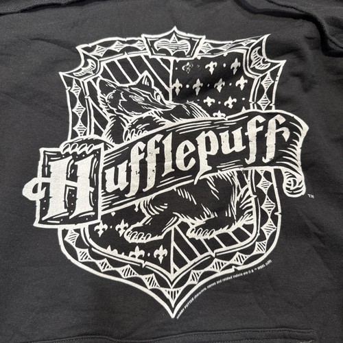 Harry Potter Hufflepuff Hoodie Erwachsene Gr. 2XL XXL schwarz Sweatshirt - Bild 2 von 5