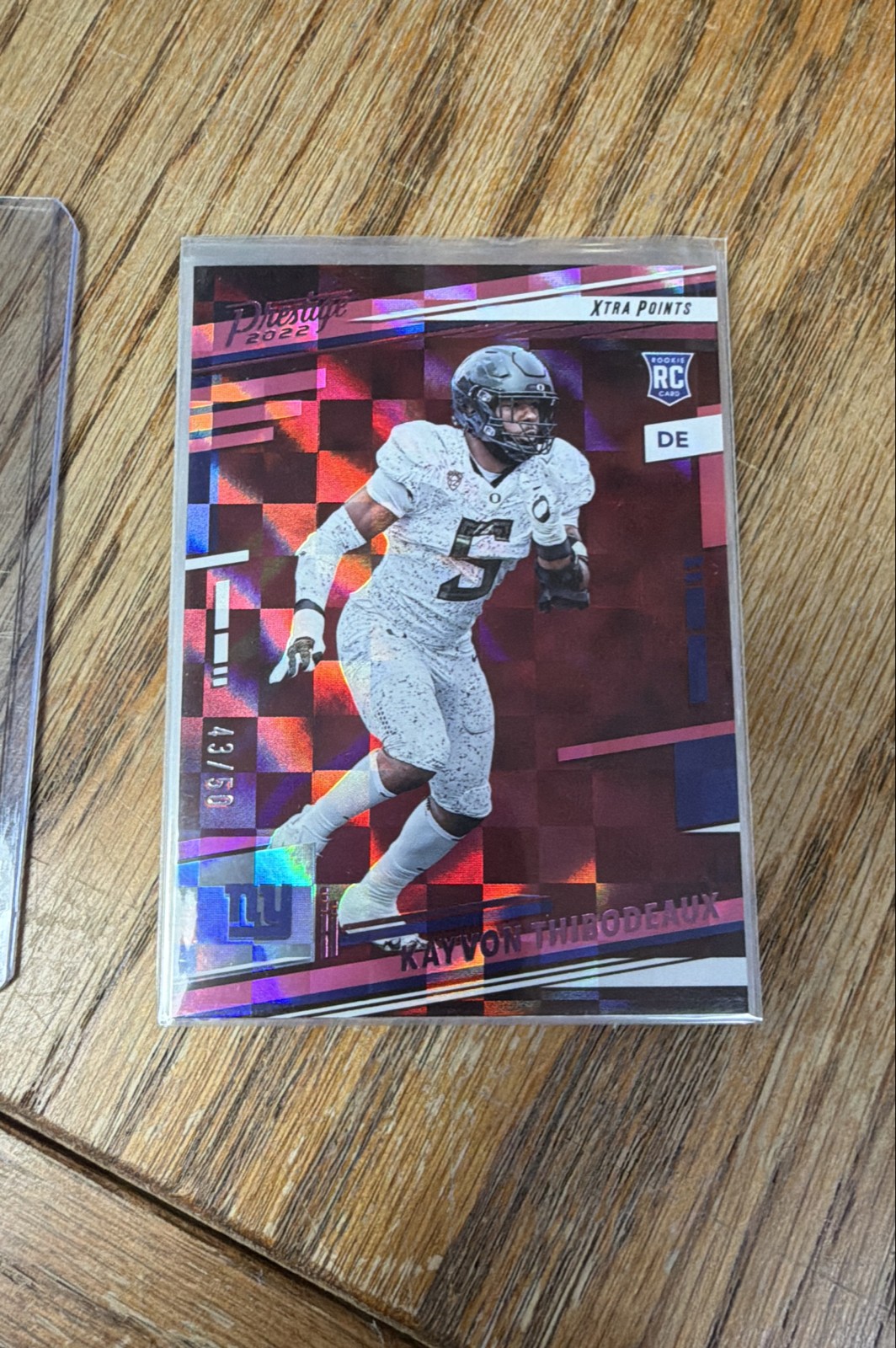 Kayvon Thibodeaux 2022 Panini Prestige #311 Xtra Points Pink 43/50 (RC)