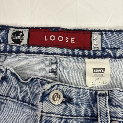Vintage 90s Levis SilverTab Loose Jeans Womens Baggy Sz 11/12 Long