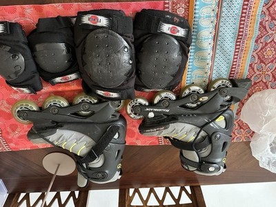 Evo Rollerblade Große 39 Mit Knie Und Ellbogen Schutz