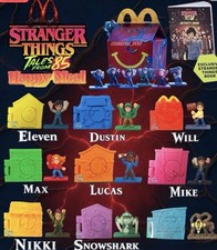 2026 McDonalds STRANGER THINGS - HM Toys Comp set of 9 plus activity book