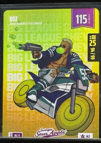 Brian Bosworth Boz Bo Jackson Battle Arena NSCC Big League Chew Sour Apple 94/99