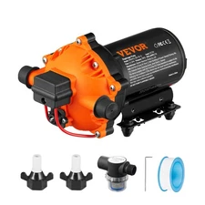 VEVOR 12V Water Pressure Diaphragm Pump Self-Priming Pump 70 PSI 5.5 GPM Boat