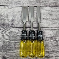 Kakuri Multi-Purpose Chisel Set 3pcs High Carbon Steel DIY Wood Tool Japan