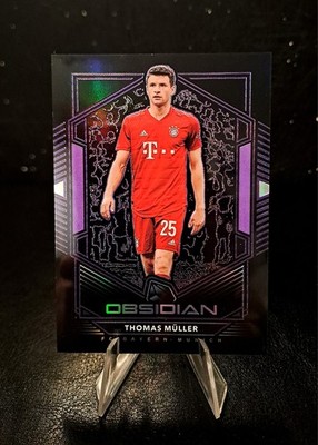 Thomas Müller Bayern München Panini Obsidian #/65 Purple Refractor 2019/20