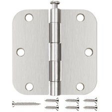 24 Pack Nickel Door Hinges Brushed Nickel 3 1/2 Interior Door Hinges Satin Ni...