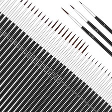 60Pcs Thin Detail Paint Brushes Fine Tip Paint Brushes Set with 3 Size 000 00 0