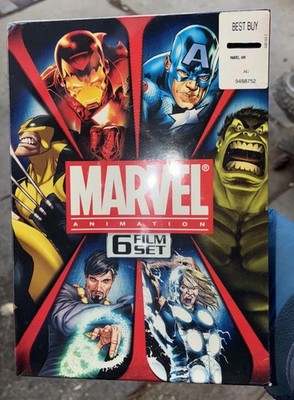 Marvel Animation 6 Film Set (2009, 6 DVD Set) Avengers Iron Man Hulk NEW,SEALED