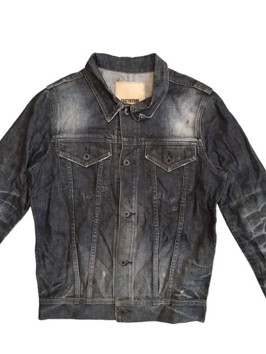 Factotum Koji Udo Designer Distressed Denim Jacket (E1005) - product listing photo