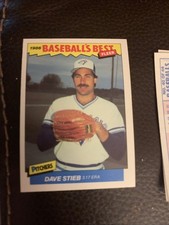 1986 Fleer Baseballs Best Dave Stieb #37 Toronto Blue Jays