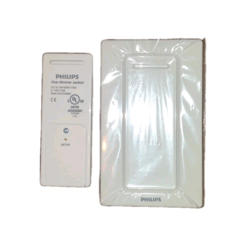 PHILIPS Hue White 3/4 Pack A19 LED Smart Bulbs Starter Kit w/ Bridge New Remote - Image 4 of 4