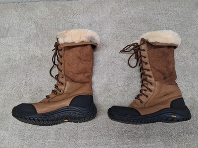 Ugg Womens 8 Waterproof Suede Sherpa Lining ADIRONDACK III TALL BOOTS 5498