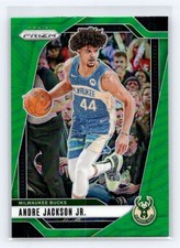 2024-25 Panini Prizm #52 Andre Jackson Jr. Prizm Green Milwaukee Bucks