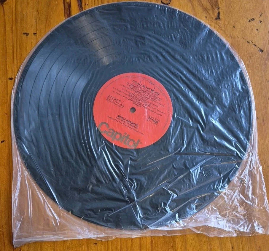 Merle Haggard and the Strangers - It's All In The Movies Vinyl Record - Image 3 of 4