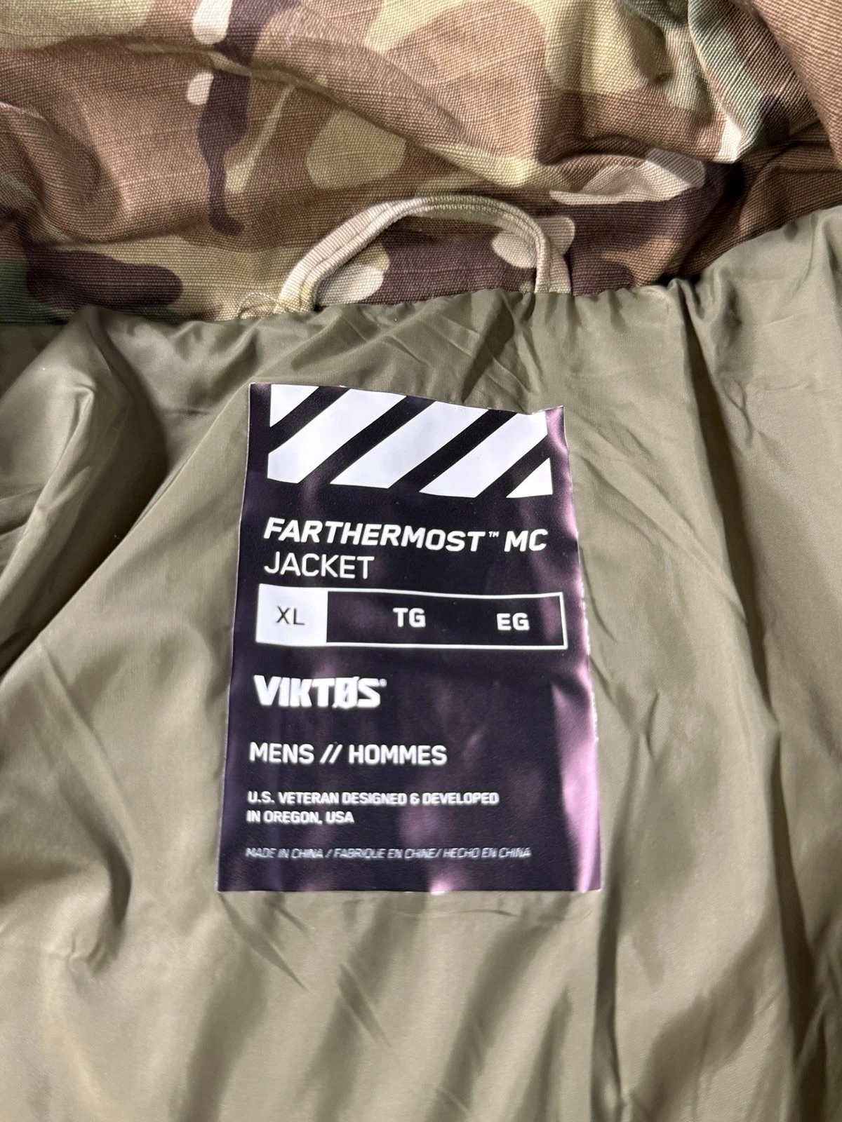 VIKTOS Farthermost MC Multicam Jacket Men's XL Combat Fourstack / Wingman Pocket - product detail image 10