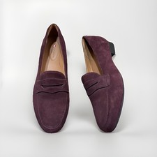 Clarks Un Blush Go Penny Loafer NWOB New Women's Size 7 Aubergine Suede Slip On