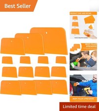 6 Pcs Body Filler Spreaders Plastic Tools For Automotive Applying Putties Gla...