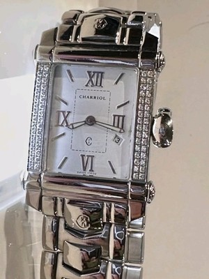 Philippe Charriol Colvmbvs With Diamonds. 25x40 mm Stainless Steel Case
