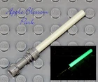 NEW Lego Glow in the Dark LIGHT SABER -Star Wars Jedi Minifig Weapon w/Gray Hilt
