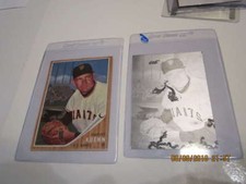 1962 Topps Harvey Kuenn San Franciso Giants Metal Printing plate