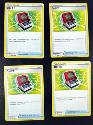 Pokemon Old PC 164/189 x4 lot Trainer card set - Darkness Ablaze Item Card