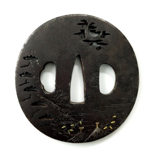 Tsuba, firmado Kofu-ju Namitoshi - Imagen 6 de 6