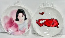 Amano Yoshitaka Plate "Black Dress" Not for sale  Japan Art EXPO 2001 F/S