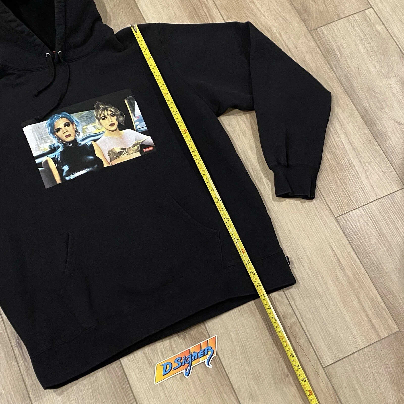 Taglia XL Felpa con cappuccio Nan Gol x Supreme manica lunga cotone PULITA!